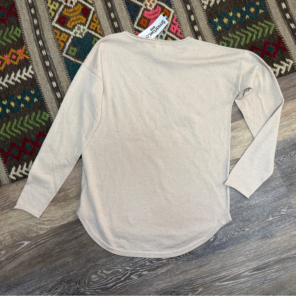Smartwool Shadow Pine Lightweight Merino Blend Sweater Size S Cream NEW w/ TAGS - Picture 11 of 13
